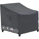 F&J Outdoors Garten Stuhlabdeckungen 71x76x66/91cm Lounge Stuhl Schaukelstuhl Adirondack Stuhlabdeckung wasserdichte schützende Sofa Abdeckung Outdoor Grau Verandas Patio Möbel Abdeckungen