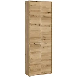 Ebuy24 Zeno Hochschrank Bad 2 Türen Eiche Dekor.