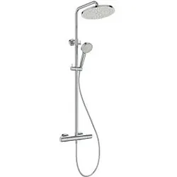 Ideal Standard Ceratherm T25N Duschsystem A8495AA Aufputz, Flex, 2 Strahlarten, Wasser- & Energiesparend, Chrom