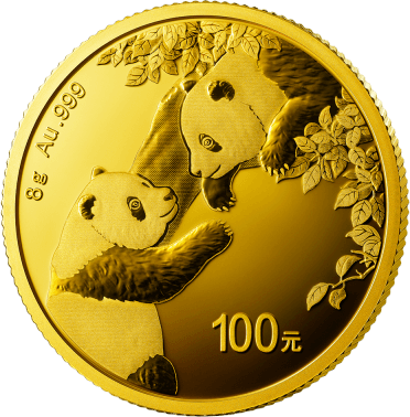 8 g Gold China Panda 2023