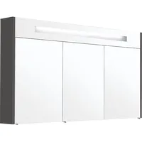 Evenes Spiegelschrank m. bel. Blende, anthrazit matt, 3 Türen,