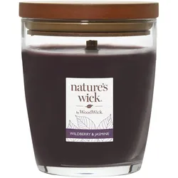 nature's wick Mittlere Kerze im Glas Wildberry&Jasmine