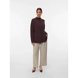 Vero Moda VMPLAZA LS HIGHNECK LONG PULLOVER GA BOO Braun S