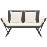vidaXL Gartenbank 118 x 65 x 80 cm Braun