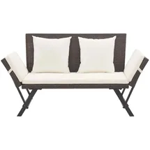vidaXL Gartenbank 118 x 65 x 80 cm Braun