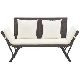 vidaXL Gartenbank 118 x 65 x 80 cm Braun