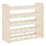 vidaXL Weinregal 67,5x25x60 cm Massivholz Kiefer