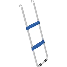 sportnow Trampolinleiter 32/63 cm 2 Stufen Einstiegsleiter Trampolin-Leiter bis 150 kg Tragkraft Sicherheitsleiter mit verzinktem Stahlrahmen Blau Aosom