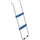 sportnow Trampolinleiter 32/63 cm 2 Stufen Einstiegsleiter Trampolin-Leiter bis 150 kg Tragkraft Sicherheitsleiter mit verzinktem Stahlrahmen Blau Aosom