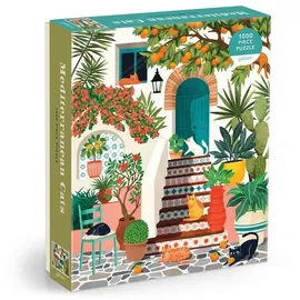 Abrams & Chronicle Books Mediterranean Cats 1000 Piece Puzzle