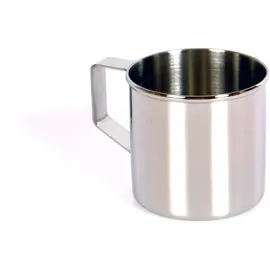 Basic Nature Zebra Edelstahlbecher 0,25 l Grau 1 Stück