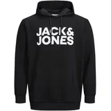 JACK & JONES Corp Logo Kapuzenpullover Black 5XL