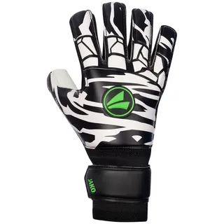 Jako Animal Basic Protection Regular-Cut Torwarthandschuhe mit Fingerschutz 810 schwarz/weiß/neongrün 5