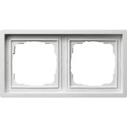 Gira 0212112 Abdeckrahmen 2f Flächenschalter Reinweiß