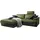 KAWOLA Ecksofa motorischer Relaxfunktion LOLA Dunkelgrün Webstoff Relaxfunktion