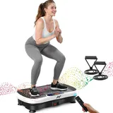 AXV Vibrationsplatte Testsieger, Rüttelplatte Sport für Zuhause,Vibration Plate mit 120 Stufen und 5 Modi, 150 kg Belastbar, mit Bluetooth, für Ganzkörpertraining, Abnehmen, Fettverbrennung