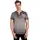 RUSTY NEAL T-Shirt RUSTY NEAL, Herren, Gr. M, grau (anthrazit), 100% Baumwolle, bedruckt, meliert, Rundhals, Shirts T-Shirt, mit modischer Knopfleiste