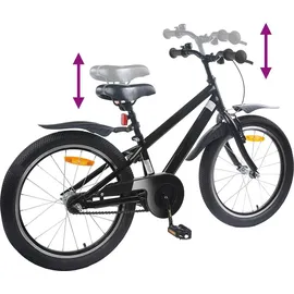 vidaXL Kinderfahrrad 18 Zoll schwarz