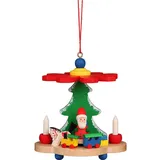Christian Ulbricht GmbH Christian Ulbricht Erzgebirge Baumbehang Pyramide mit Weihnachtsmann - 7,5 cm