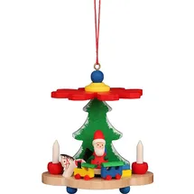 Christian Ulbricht GmbH Christian Ulbricht Erzgebirge Baumbehang Pyramide mit Weihnachtsmann - 7,5 cm