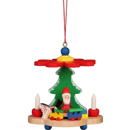 Christian Ulbricht GmbH Christian Ulbricht Erzgebirge Baumbehang Pyramide mit Weihnachtsmann - 7,5 cm