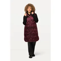 Ulla Popken Steppweste HYPRAR Long-Steppweste wasserabweisend rot 50/52