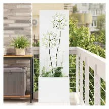 vidaXL Sichtschutz-Leinwand 50 x 140 cm Weiß