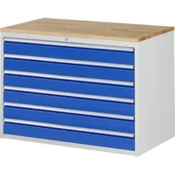 Rau Schubladenschrank Buche-Top und 6 x Schubl.-XXL 6x120mm