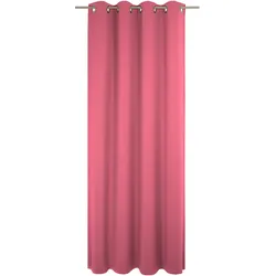 Vorhang WIRTH "Uni Collection", pink, B:142cm H:225cm, Baumwolle (Bio-Baumwolle), Gardinen, nach Maß
