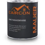 CAIRCON Nano Fassadenfarbe Außen Wandfarbe Sockelfarbe - Platingrau 750ml