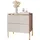 lookway Nachtschrank Aurora II 50 x 54 x 37 cm Beige/Gold