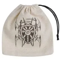 Q Workshop Vampire Beige & black Basic Dice Bag
