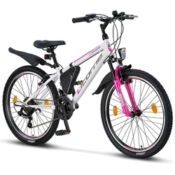 Licorne Bike Guide Premium Mountainbike in 20, 24 und 26 Zoll – Fahrrad für Mädchen, Jungen, Herren und Damen – Shimano 21 Gang-Schaltung, Kinderfahrrad, Kinder