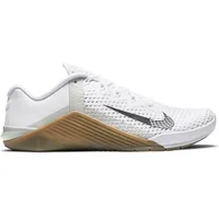 NIKE Herren Trainingsschuhe "Metcon 6", WHITE/BLACK-GUM DARK BROWN-GREY FOG, 47 1⁄2