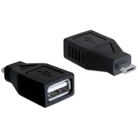 DeLock USB 2.0 Adapter Micro-B Stecker auf USB-A Buchse