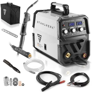 STAHLWERK MIG 200 ST IGBT - MIG MAG Schutzgas mit 200 Ampere MMA E-Hand