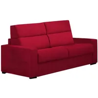 2-sitzer Schlafsofa Orchidea, Schlafsofa Fürs Wohnzimmer, Gepolstert, Abnehmbar, 100 % Made In Italy-qualität, 200x95 H100 Cm, Rot - Dmora