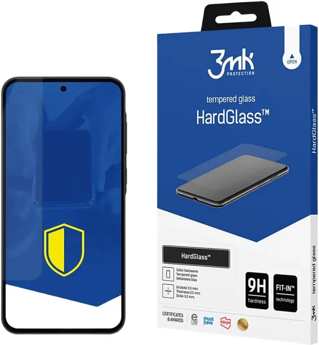 3MK HardGlass Pro – Panzerglas Displayschutz – Samsung Galaxy A36 / A56 – Transparent – 1 Stück – Smartphone Displayschutz