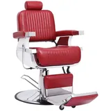 vidaXL - Friseurstuhl Rot 68×69×116 cm Kunstleder