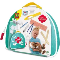 SES Creative – Petits Pretenders – Arztkoffer – mit Spritzen, Mullbinden, Verbandtape, Pinzette und Spateln – Rollenspielzeug ab 3 Jahren
