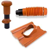 Klüber - Klöber-Set1 Dachentlüftung DN100 rot Frankf. Pf. Lüftungsziegel