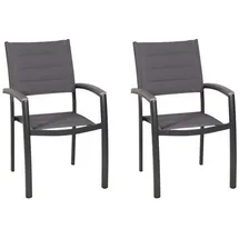 Merxx Pisa Gartensessel 56 x 64 x 90 cm grau 2 St.