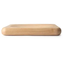 Continenta Wiegemesserbrett aus Gummibaumholz 1-tlg. 22,5 x 22,5 x 2,8 cm Braun