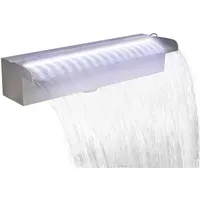 vidaXL Wasserfall Edelstahl 45 cm