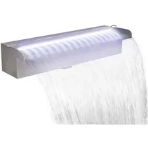 vidaXL Wasserfall Edelstahl 45 cm
