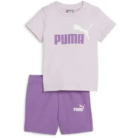 Puma Minicats T-Shirt & Shorts Set Trainingsanzug Lila 68