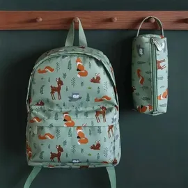 A Little Lovely Company Lovely Company Kleiner Rucksack Waldfreunde, Blau