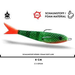 Gummiköder - Spongy One - 2.5g - UV Mudd dunkelolivgrün NO SIZE