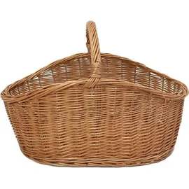 Dekoleidenschaft Einkaufskorb Maxi aus Weide 49 x 68 x 47 cm braun