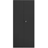vidaXL Aktenschrank 90 x 40 x 200 cm schwarz